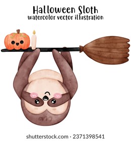 Cute Sloth Halloween, Halloween Sloth, Halloween animal vector