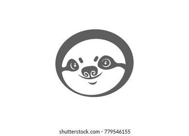 Cute sloth icon