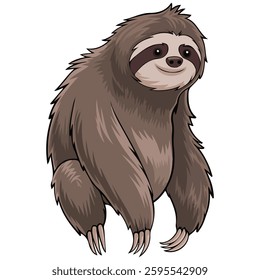 Cute sloth icon vector design