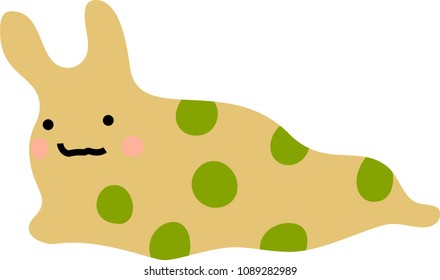 Cute slug illustration 2