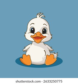 Cute Small Baby White Duck
