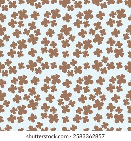 Cute small blooming flowers seamless pattern. Elegant template for fashion prints.