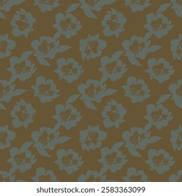 Cute small blooming flowers seamless pattern. Elegant template for fashion prints.