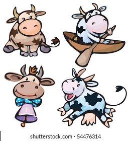 Cute small cows.