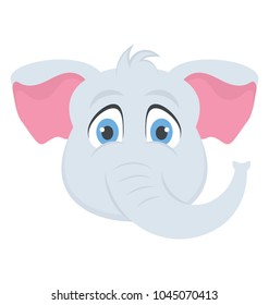 A cute small elephant kid mascot