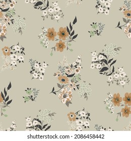 cute small flower pattern on background