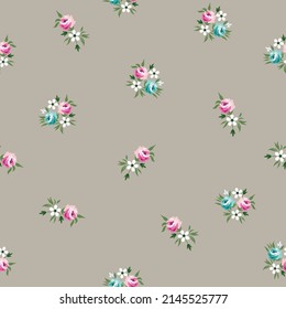 cute small flower pattern on background