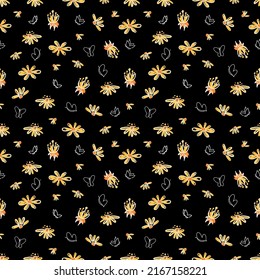 Pequeña flor sin costuras. diseño vectorial para la moda, papel tapiz de tela y todas las impresiones.