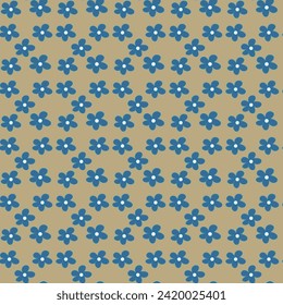 Cute small flower seamless pattern on the background. abstract a solid batik flower arrangement with medium color, background for a clothes printing factory.