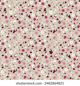 cute small flower seamless pattern on background