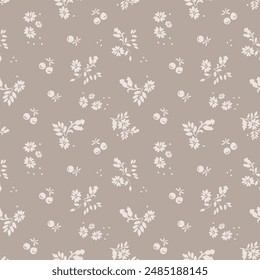 cute small flower seamless pattern on background