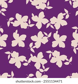 cute small flower seamless pattern on black background