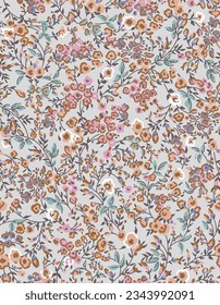 cute small flowers pattern suitable for textile design or wall decoration