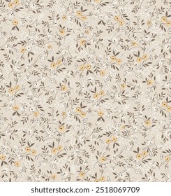 cute small flowers pattern suitable for textile design or wall decoration