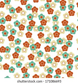 cute small flowers seamless pattern
