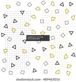 cute small geometrical shapes background
