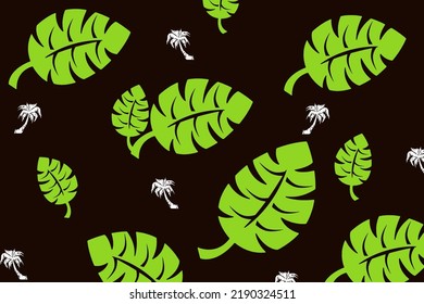 Cute small leaves motif pattern abstract geometric continuous background. Modern ditsy floral dress fabric design textile swatch all over print block
