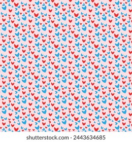 Fondo de pantalla lindo del patrón del corazón del amor pequeño para la tela textil