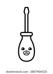 Cute Small Screwdriver Coloring