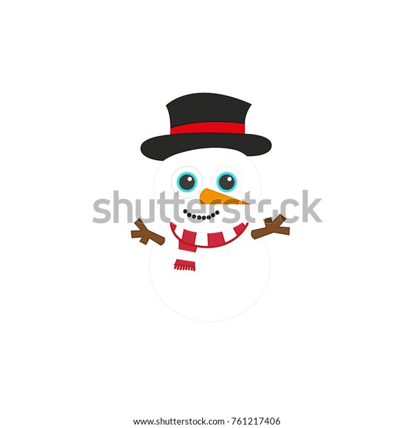 Cute Small Snowman Made White Snow Stock Image Download Now