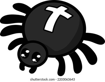 Cute small spider vector halloween