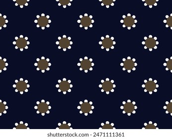 Cute small white flower seamless pattern continuous background. Elegant geometric floral motif modern lux fabric design textile swatch ladies dress, man shirt all over print block digital illustration