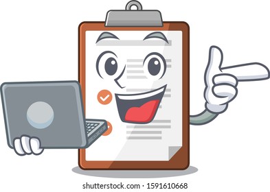 Cute and smart clipboard Scroll working with laptop