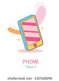 Cute Smart Phone 3 d 