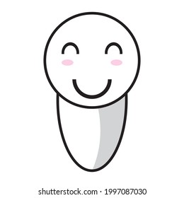 cute smile icon illustration design