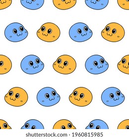 cute smile seamless pattern textile print. Great for summer vintage fabric, scrapbooking, wallpaper, giftwrap. repeat pattern background design