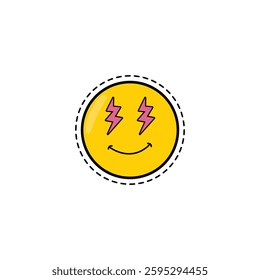 cute smiley face emoji elements vector