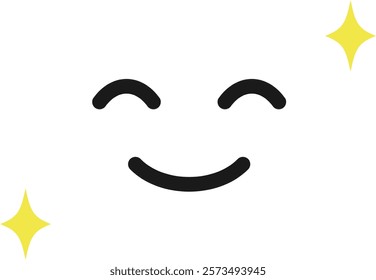 cute smiley face emoticon icon