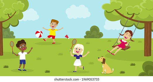 4,927 Kids Playing With Dog In Garden Images, Stock Photos & Vectors ...