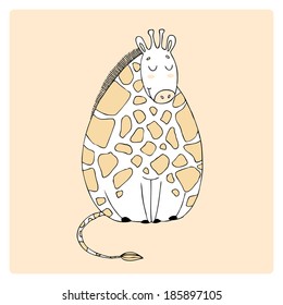 cute smiling giraffe