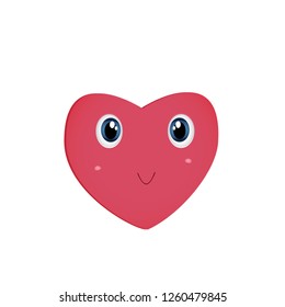 Cute smiling heart.