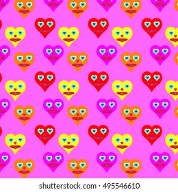 cute smiling hearts