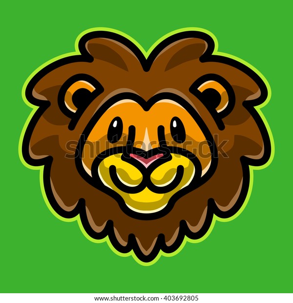 Cute Smiling Lion Cartoon Stock Vector (Royalty Free) 403692805 ...