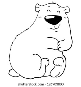 cute smiling polar bear