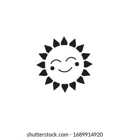 cute smiling sun icon vector design illustration