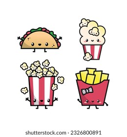 CUTE SNACK CHARACTER CARTOON COLLECTION