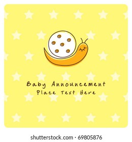 cute snail baby arrival