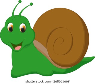 Snail Cartoon Vector Art Illustration Stock Vector (Royalty Free ...