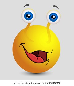 Cute Snail Emoji Smiley Emoticon