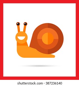 Cute snail icon