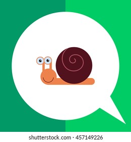 Cute snail icon