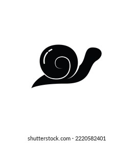 gráficos vectoriales de icono de caracol lindo