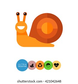Cute snail icon(2)