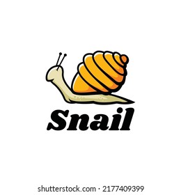 
ilustración vectorial del logotipo de caracol lindo
