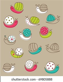 Cute Snail Wallpaper