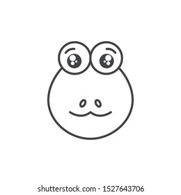 cute snake animal line style vector illustration design